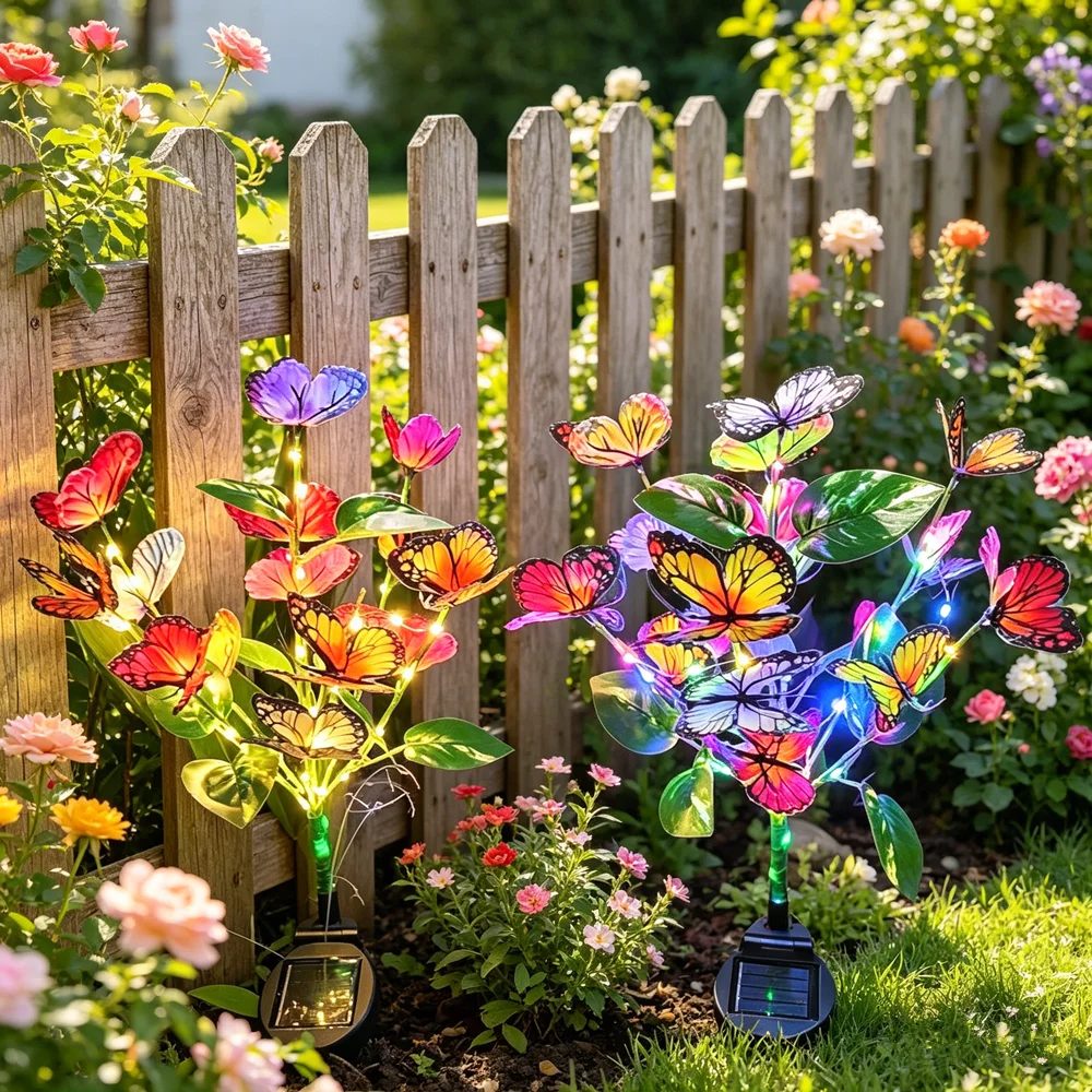 1pc Garden Lights Outdoor Festival Courtyard Decorative Lamp Solar Garden Butterfly Lights for Yard Garden Yard Path Decoration
1pc Garden Lights Outdoor Festival Courtyard Decorative Lamp Solar Garden Butterfly Lights for Yard Garden Yard Path Decoration