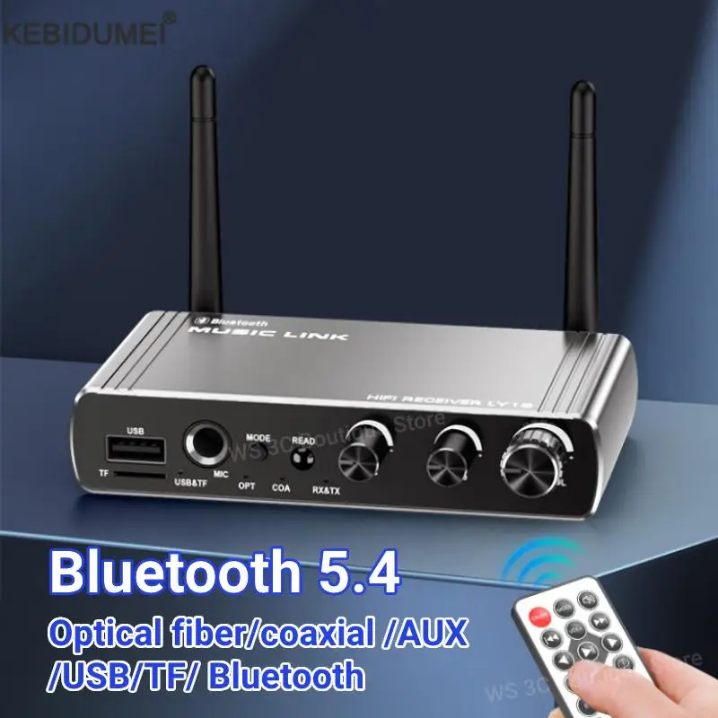 Bluetooth 5,4 приемник-передатчик AUX 3,5 мм коаксиальный оптоволоконный беспроводной адаптер 6,5 мм микрофон с пультом дистанционного управления для ТВ ПК
Bluetooth 5,4 приемник-передатчик AUX 3,5 мм коаксиальный оптоволоконный беспроводной адаптер 6,5 мм микрофон с пультом дистанционного управления для ТВ ПК