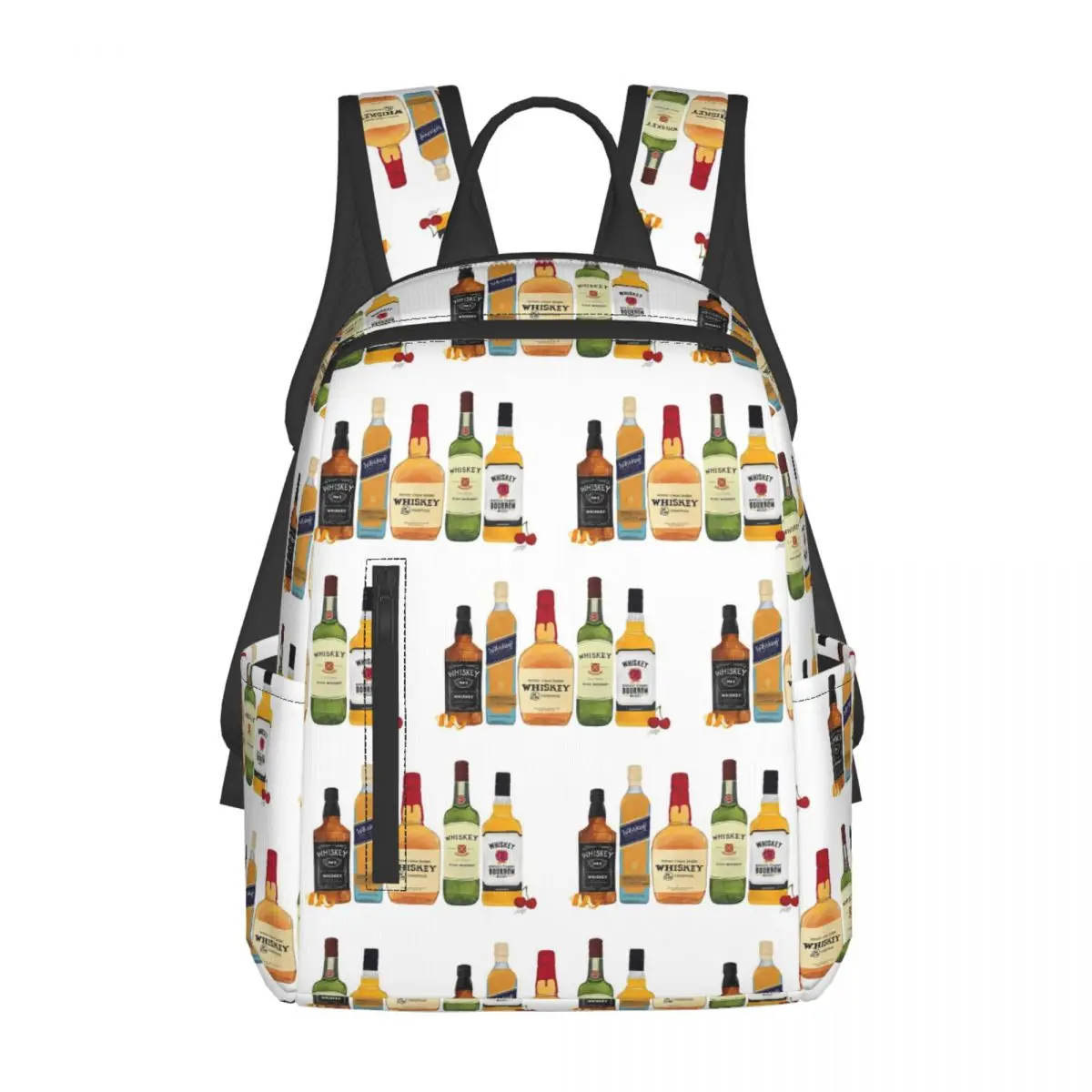 Whiskey Bottles Illustration Backpack Daypack Large Capacity Boys Girls BookBag School Bag Shoulder Bags for Men Women
Whiskey Bottles Illustration Backpack Daypack Large Capacity Boys Girls BookBag School Bag Shoulder Bags for Men Women