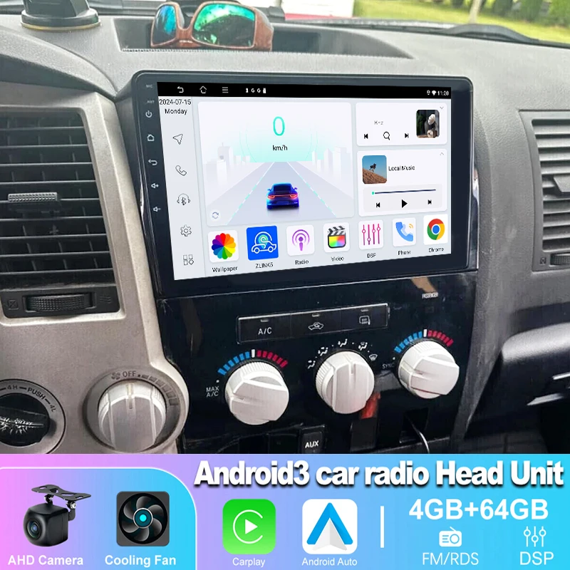 10" 4+64GB Car Radio Wireless Carplay For Toyota Tundra 2007-2013 & Sequoia 2008-2019 Android Auto Head Unit Reversing Image
10" 4+64GB Car Radio Wireless Carplay For Toyota Tundra 2007-2013 & Sequoia 2008-2019 Android Auto Head Unit Reversing Image