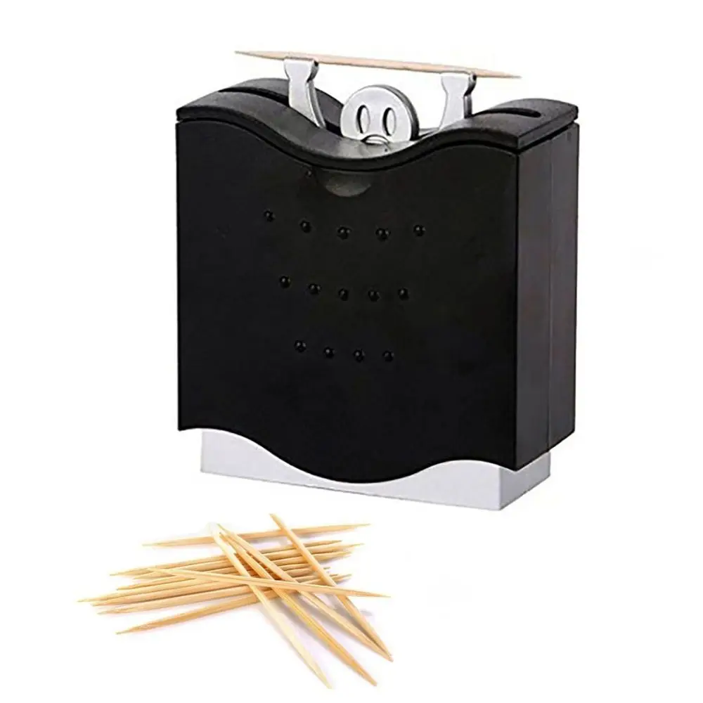 Weightlifting Posture Hercules Toothpicks Dispenser Semi-automatic Plastic Toothpick Holder Black Toothpick Box Living Room
Weightlifting Posture Hercules Toothpicks Dispenser Semi-automatic Plastic Toothpick Holder Black Toothpick Box Living Room