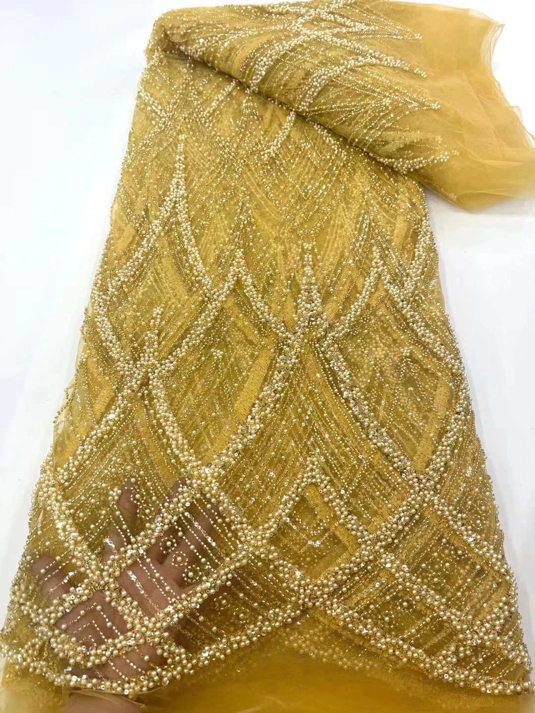 Luxurious Nigerian Handmade Beads Lace Fabric 2024 High Quality Sequins Beaded Embroidery African Lace Fabric For Sewing XC
Luxurious Nigerian Handmade Beads Lace Fabric 2024 High Quality Sequins Beaded Embroidery African Lace Fabric For Sewing XC