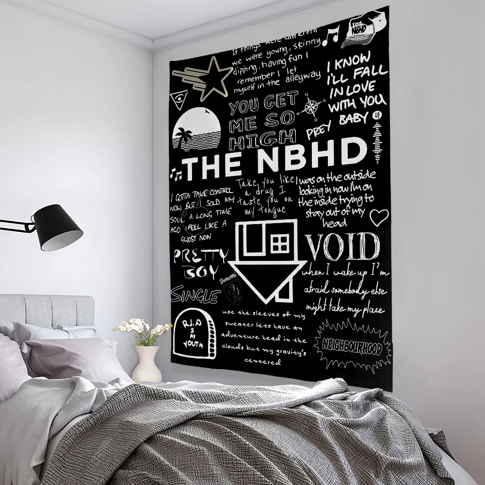 The N-NbhdS Band Retro Tapestry Bedroom Living Bar Garden Outdoor Microfiber Festival Decoration Background Art Banner
The N-NbhdS Band Retro Tapestry Bedroom Living Bar Garden Outdoor Microfiber Festival Decoration Background Art Banner
