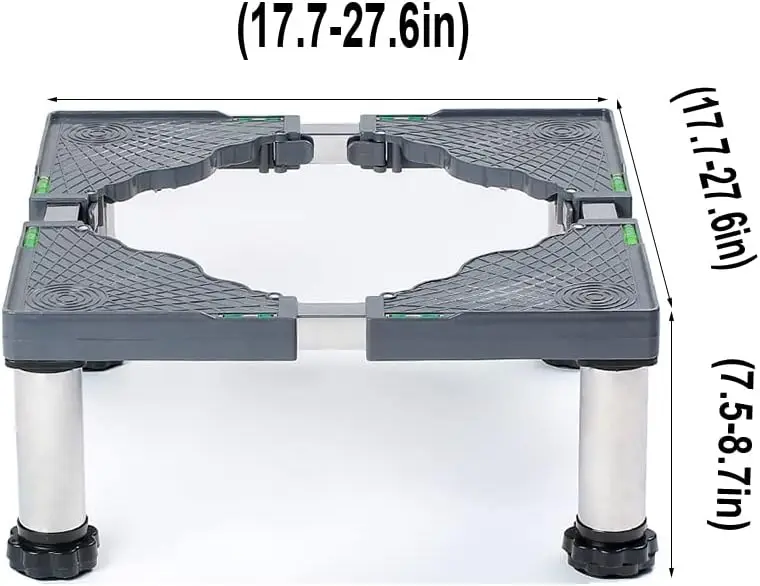 Washing Machine Base Stand, with 4 Heavy Duty Adjustable Feet Hight 15cm, Multi-Functional Base Holder for Dryer Refrigerator F
Washing Machine Base Stand, with 4 Heavy Duty Adjustable Feet Hight 15cm, Multi-Functional Base Holder for Dryer Refrigerator F