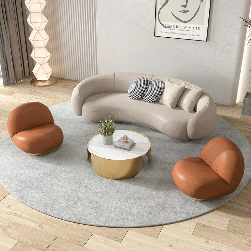 Creative curved reception office sofa, simple modern clothing store studio reception sofa
Creative curved reception office sofa, simple modern clothing store studio reception sofa