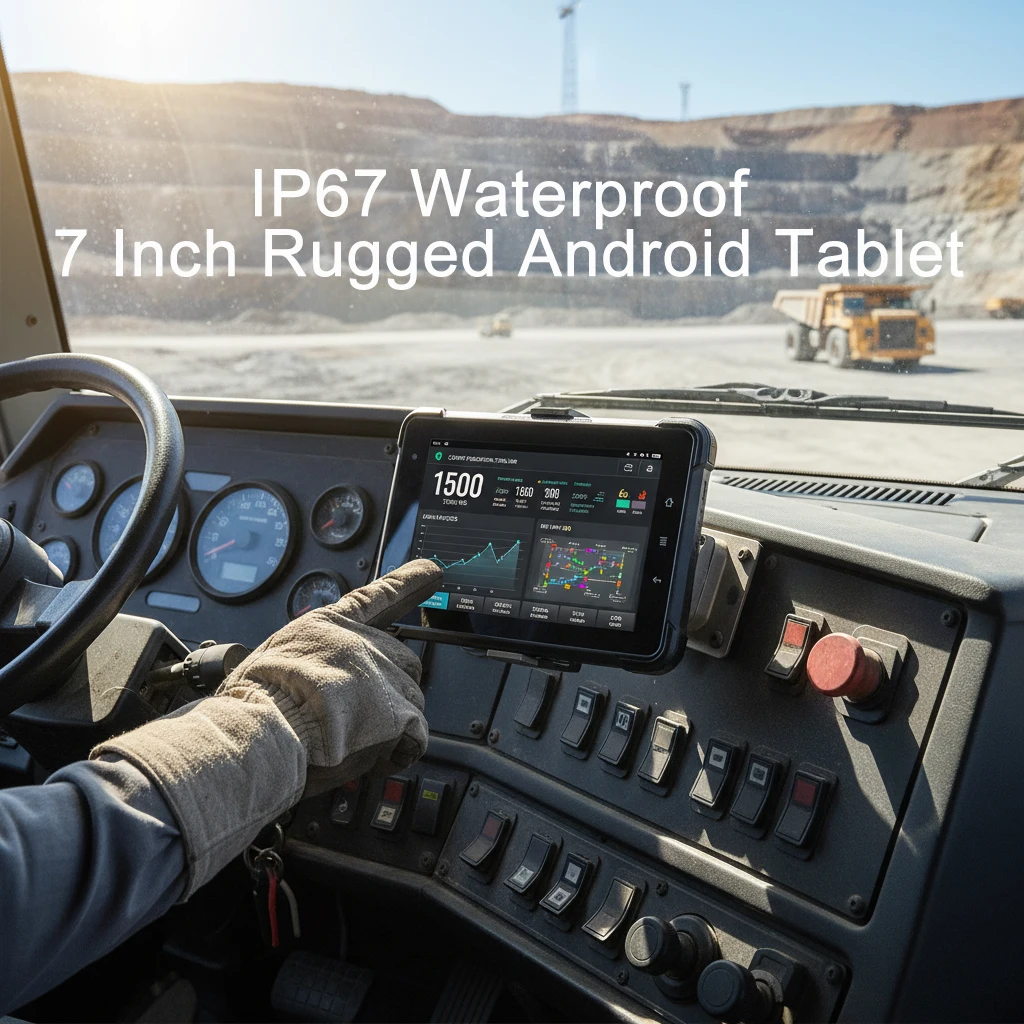 IP67 Waterproof 7 Inch Rugged Android 13 Tablet - High Brightness Vehicle Mounted Tablet with RJ45 RS232 GPIO USB ACC AHD CANBUS
IP67 Waterproof 7 Inch Rugged Android 13 Tablet - High Brightness Vehicle Mounted Tablet with RJ45 RS232 GPIO USB ACC AHD CANBUS