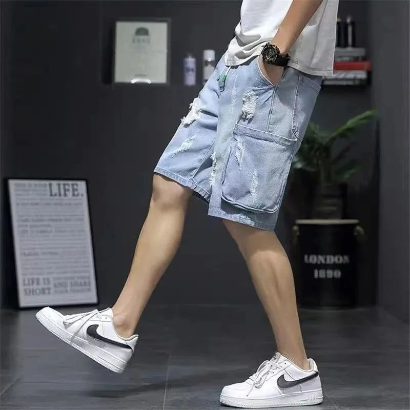 Trendy Men's Baggy Ripped Jeans Shorts for Big and Tall Youth Oversized Five Inch Inseam Summer Shorts
Trendy Men's Baggy Ripped Jeans Shorts for Big and Tall Youth Oversized Five Inch Inseam Summer Shorts
