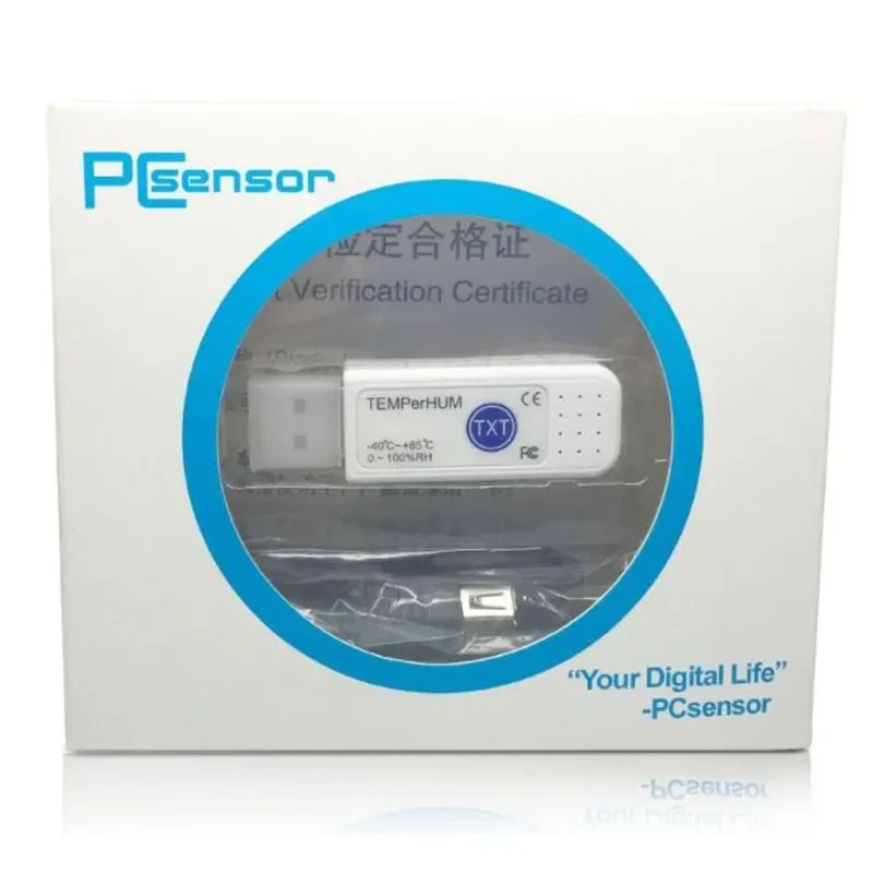 Mini PC TEMPerHUM Sensor USB Hygrometer Thermometer Hid Temperature Humidity Data Logger Recorder MSN Remote Control