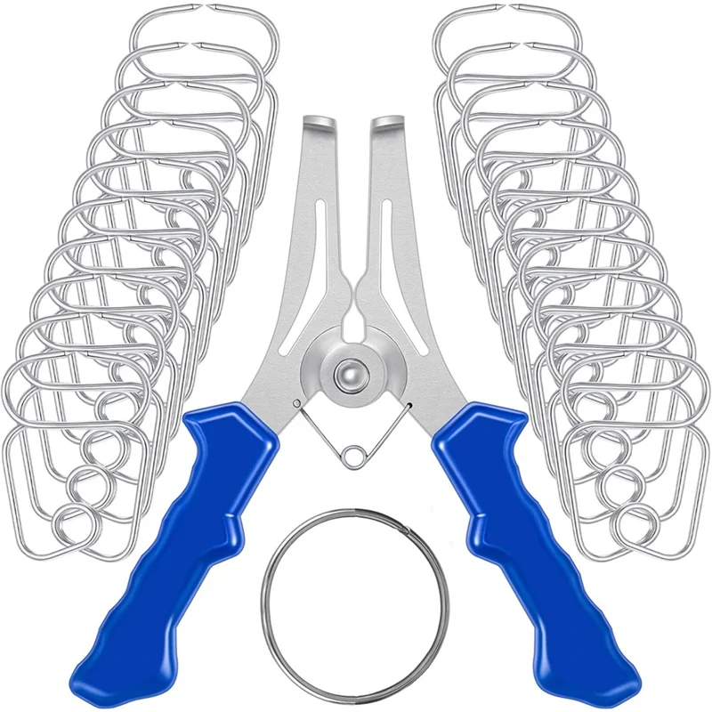 Miter Spring Clamps Kit Spring Loaded Pliers With 20 Miter Clamps For Trim, Woodworking, Picture Frames, Crown Molding Tool
Miter Spring Clamps Kit Spring Loaded Pliers With 20 Miter Clamps For Trim, Woodworking, Picture Frames, Crown Molding Tool