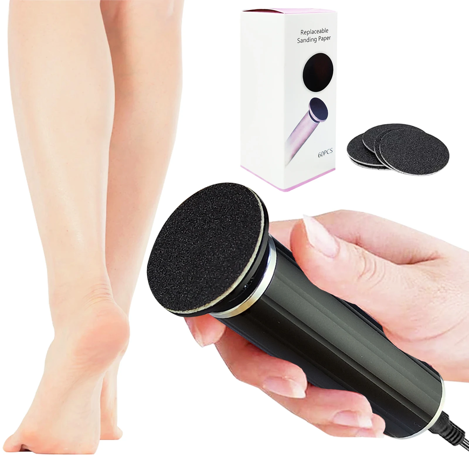Home Plug in to Remove Dead Skin Handheld Electric Foot Grinder Foot Callus Remover
Home Plug in to Remove Dead Skin Handheld Electric Foot Grinder Foot Callus Remover