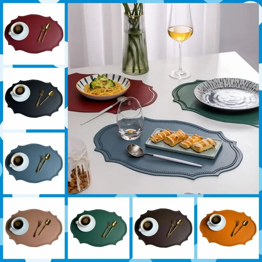 Luxurious PU Leather Retro Placemat European Style Waterproof Tableware Mat Non-Slip Oval Dining Table Pad Hotel
Luxurious PU Leather Retro Placemat European Style Waterproof Tableware Mat Non-Slip Oval Dining Table Pad Hotel