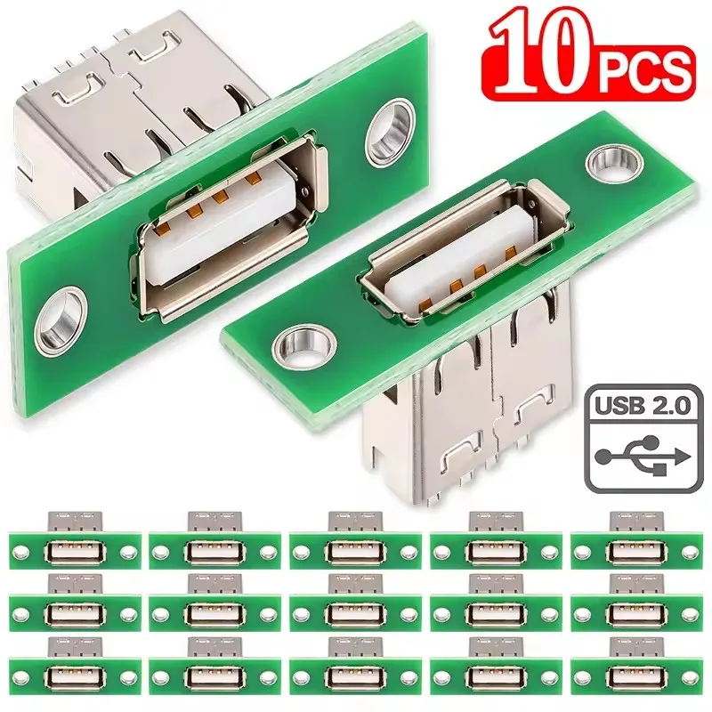 1/10Pcs Panel Mounting Repair Charging Interface USB With Fixed Board Connector Repair USB 2.0 Charging Interface Socket Port
1/10Pcs Panel Mounting Repair Charging Interface USB With Fixed Board Connector Repair USB 2.0 Charging Interface Socket Port