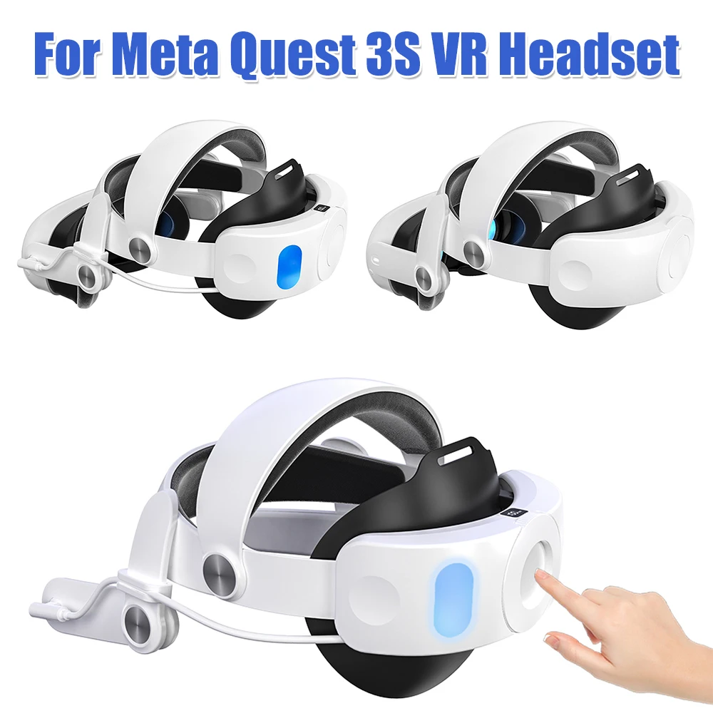 Ремешок на голову для Meta Quest 3S с перезаряжаемой батареей емкостью 10000 мАч, регулируемой посадкой, удобный аксессуар для гарнитуры VR для игр
Ремешок на голову для Meta Quest 3S с перезаряжаемой батареей емкостью 10000 мАч, регулируемой посадкой, удобный аксессуар для гарнитуры VR для игр