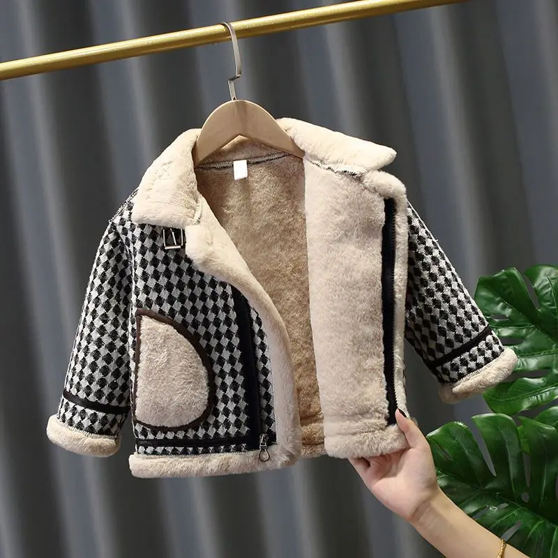 Boys Coat Jacket Outwear Tops Cotton 2023 Brown Thicken Plus Velvet Winter Autumn School Gift Overcoat Children's Clothes
Boys Coat Jacket Outwear Tops Cotton 2023 Brown Thicken Plus Velvet Winter Autumn School Gift Overcoat Children's Clothes