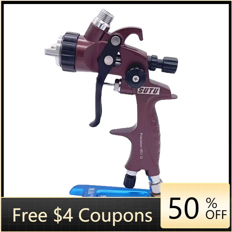 SUTU Spray Gun 951G Painting Gun 1.3MM Nozzle Paint Guns Air Spray Guns Airbrush Oil/Water Based Paint High Atomization
SUTU Spray Gun 951G Painting Gun 1.3MM Nozzle Paint Guns Air Spray Guns Airbrush Oil/Water Based Paint High Atomization