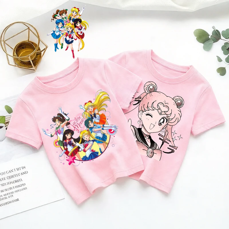 SailorsMoon Children's Cotton T-shirt Short Sleeve Clothes Cute Anime Cartoon Kids Girl Tees Streetwear Toddler Game Casual Tops
SailorsMoon Children's Cotton T-shirt Short Sleeve Clothes Cute Anime Cartoon Kids Girl Tees Streetwear Toddler Game Casual Tops