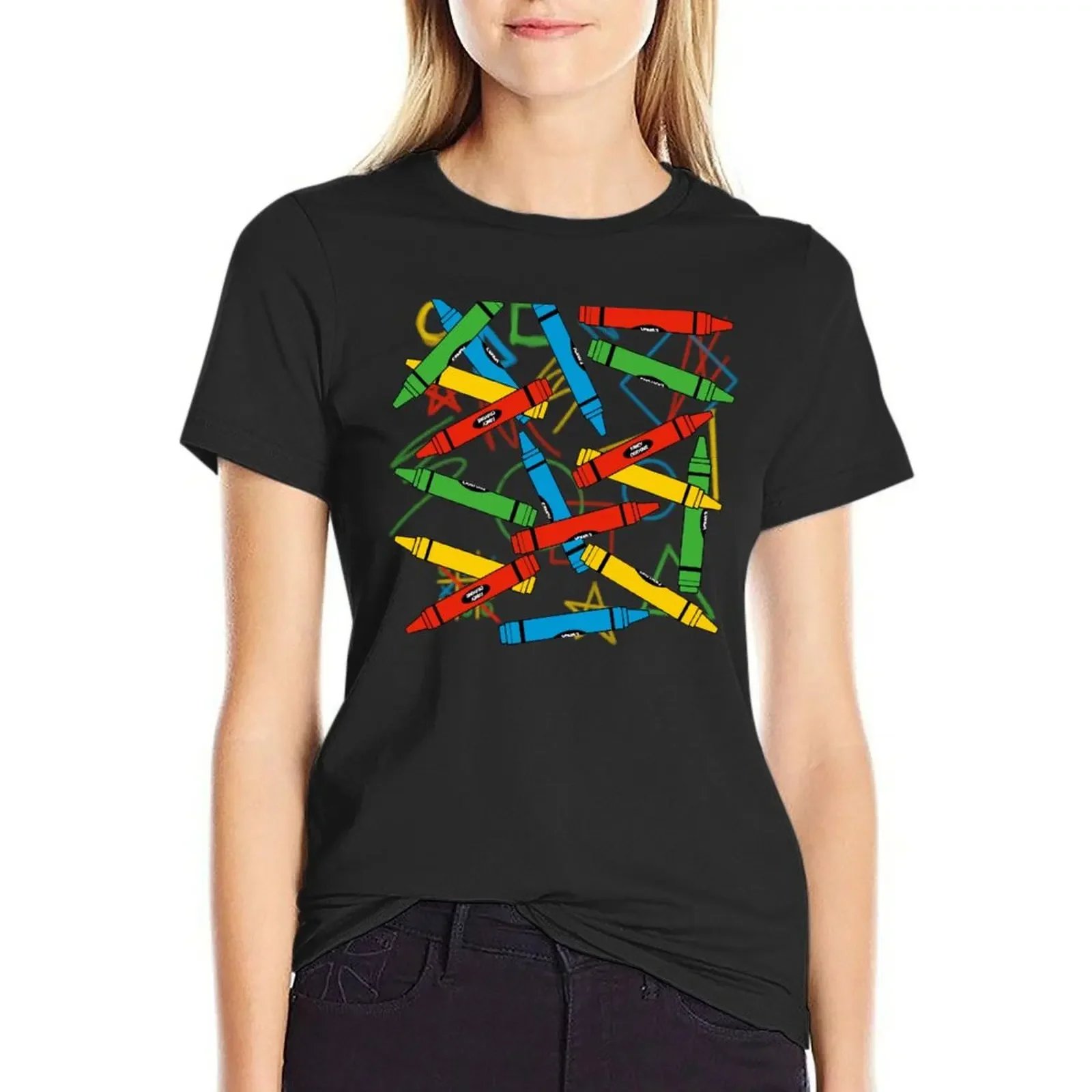 Fancy Crayons - with doodles T-Shirt customs design your own funnys korean fashion t-shirt dress for Women plus size
Fancy Crayons - with doodles T-Shirt customs design your own funnys korean fashion t-shirt dress for Women plus size