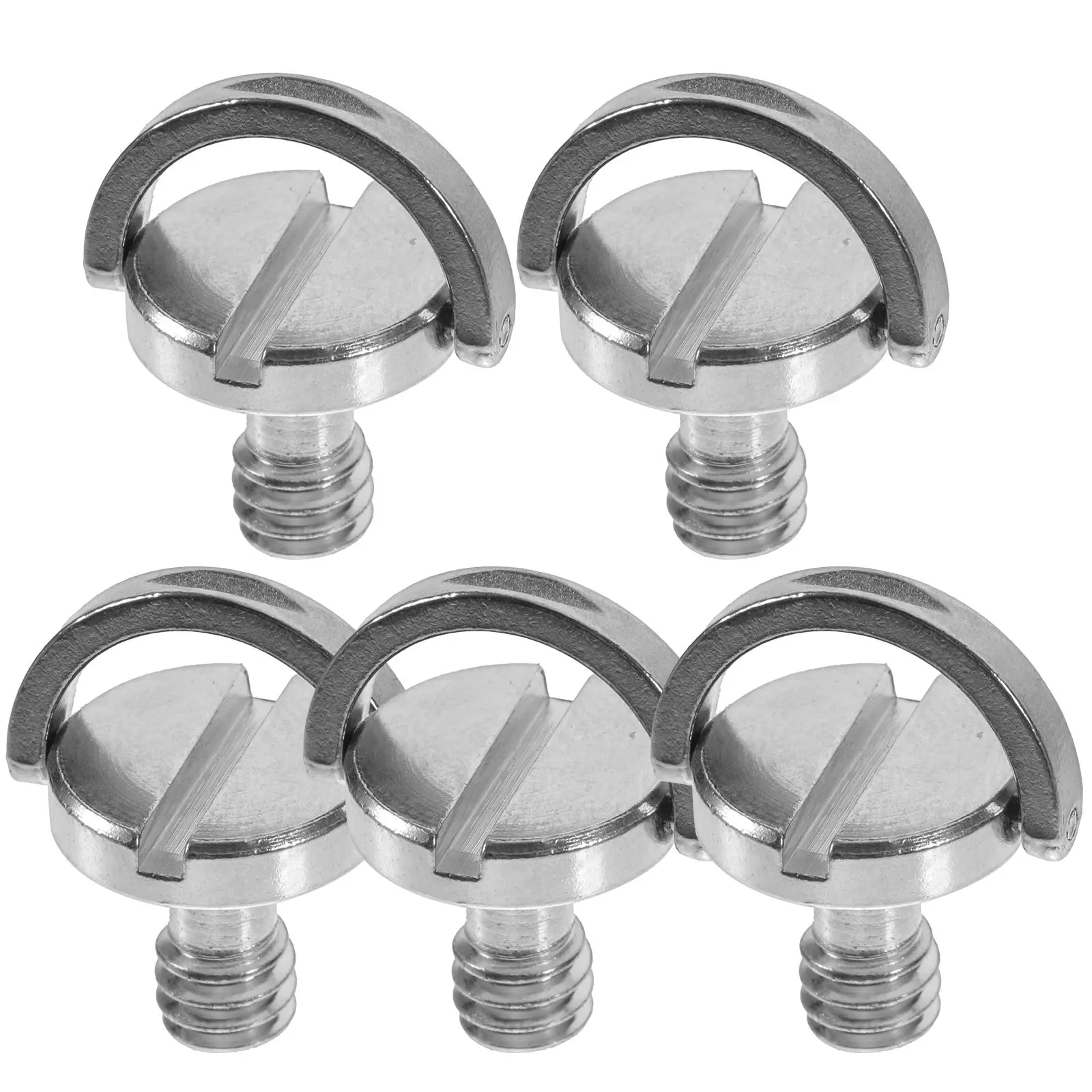 5pcs Camera Screws 1/4 Inch D Ring Tripod Mount Replacement Nickel Tripod Mount Screw Replacement Plated Iron Lightweight
5pcs Camera Screws 1/4 Inch D Ring Tripod Mount Replacement Nickel Tripod Mount Screw Replacement Plated Iron Lightweight