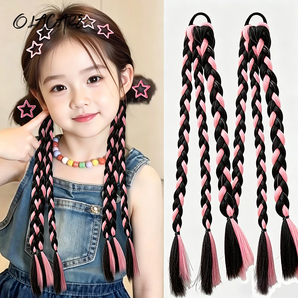 2PCS Colorful Bow Wig Braids Hair Rings Ponytail Sweet Cool Twist Long Braids Hair Tie For Girls Kid Women
2PCS Colorful Bow Wig Braids Hair Rings Ponytail Sweet Cool Twist Long Braids Hair Tie For Girls Kid Women