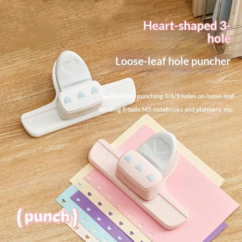 3 Hole Punch with Heart Pattern Designed for Loose-Leaf Binders Ideal for Personalized Document Arrangements
3 Hole Punch with Heart Pattern Designed for Loose-Leaf Binders Ideal for Personalized Document Arrangements