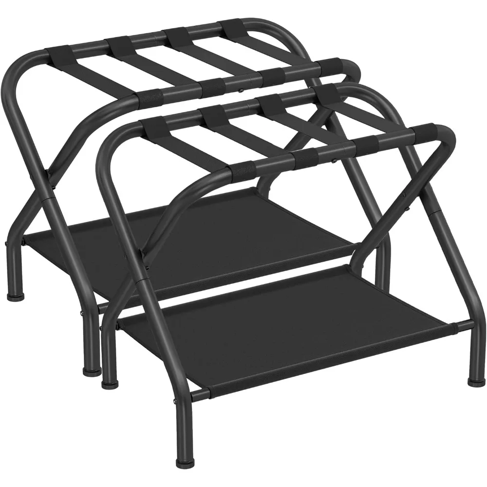 Foldable Luggage Rack with Storage Shelf Steel Frame for Bedroom Guest Room Hotel Holds 110 lb
Foldable Luggage Rack with Storage Shelf Steel Frame for Bedroom Guest Room Hotel Holds 110 lb