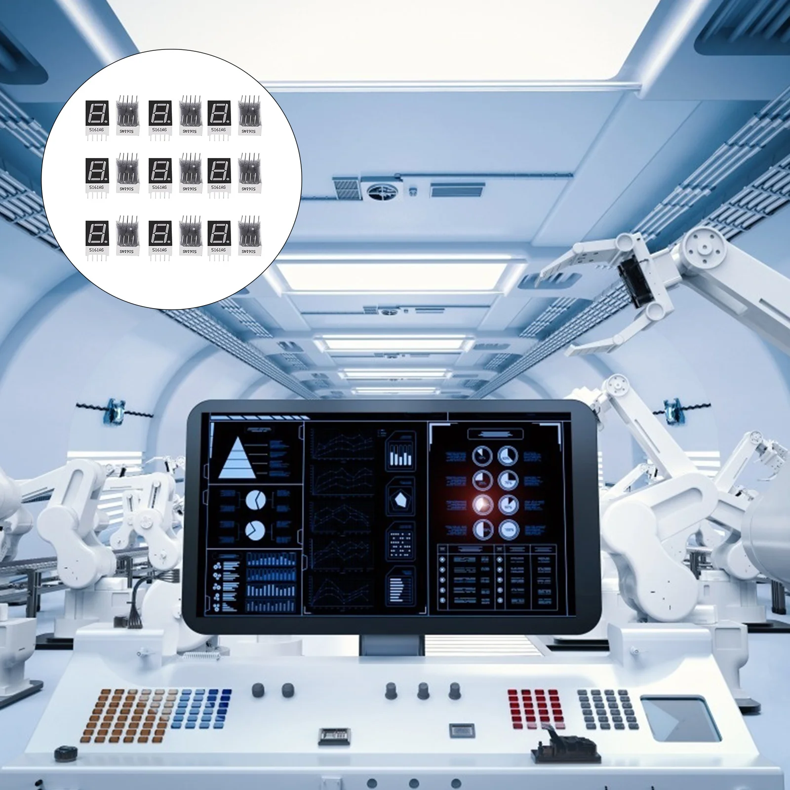 20pcs 0.5" Red Digit Tube High-Quality Led Display Module For Digital Segment Indicator Light Common Anode Display