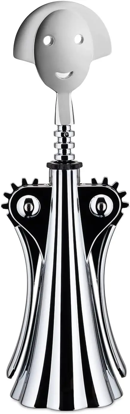 Chrome Corkscrew with Modern Design, 9.5-Inch Wine Opener
Chrome Corkscrew with Modern Design, 9.5-Inch Wine Opener