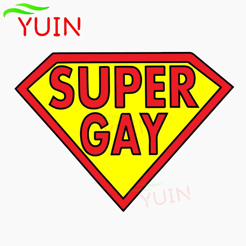 Funny SUPER GAY Car Sticker Personality Motorcycle Accessories PVC Window Bumper Decoration High Quality Waterproof Decal 13*9cm
Funny SUPER GAY Car Sticker Personality Motorcycle Accessories PVC Window Bumper Decoration High Quality Waterproof Decal 13*9cm
