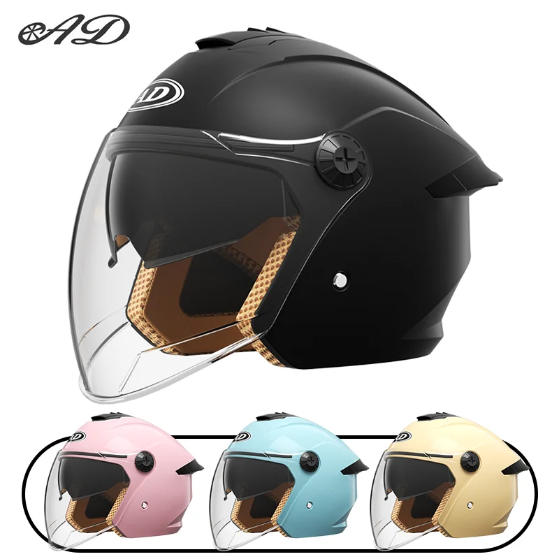 AD Electric motorcycle helmet for men and women, warm autumn and winter, double mirror half helmet, suitable for all seasons
AD Electric motorcycle helmet for men and women, warm autumn and winter, double mirror half helmet, suitable for all seasons