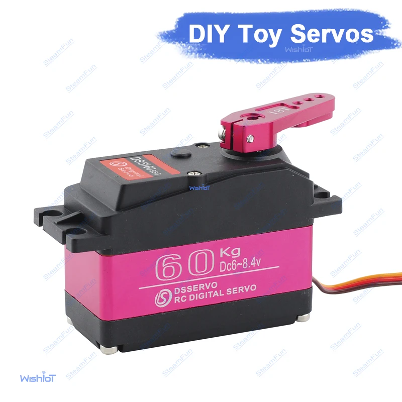 Digital Servo 60kg 180/270 Degree and High Speed Metal Gear 7.4V Baja Waterproof with 18T Servo Arm For RC Robot Car DS5160
Digital Servo 60kg 180/270 Degree and High Speed Metal Gear 7.4V Baja Waterproof with 18T Servo Arm For RC Robot Car DS5160