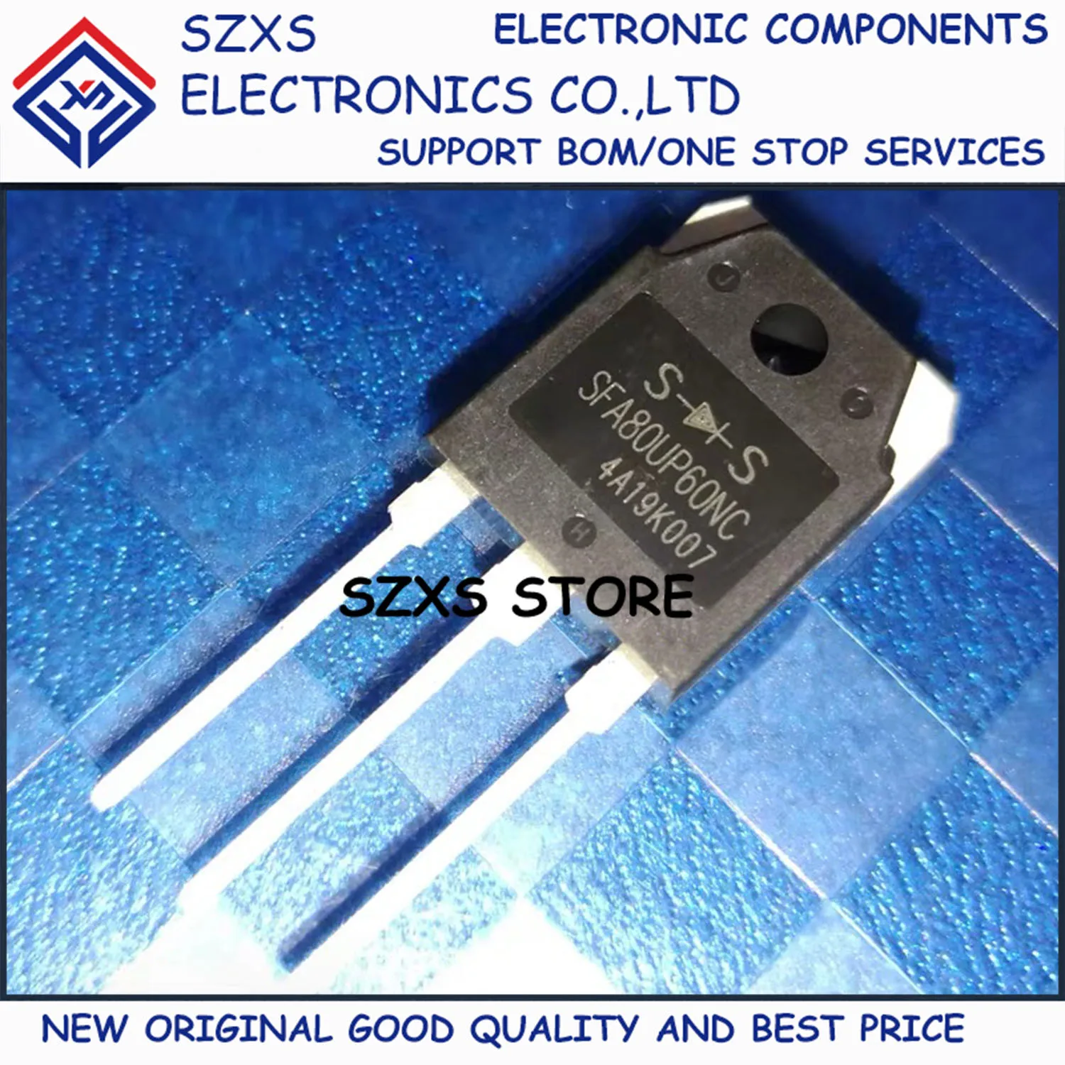 New Original 10Pcs SFA80UP60NC TO-3P 80A 600V Fast Recovery Diode In Stock Electronic Components Good Quality 
New Original 10Pcs SFA80UP60NC TO-3P 80A 600V Fast Recovery Diode In Stock Electronic Components Good Quality