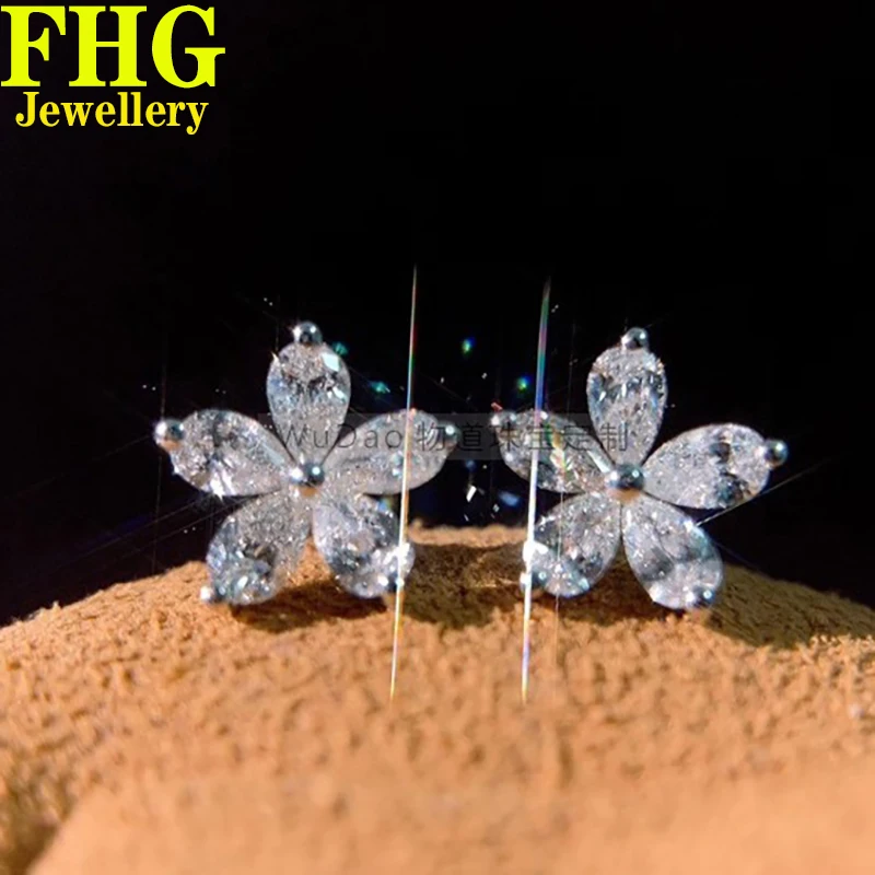 0.62Carat 18K Au750 White Gold Natural diamond Earring Cherry Blossom horse eye Earrings Wedding Party Engagement Anniversary
0.62Carat 18K Au750 White Gold Natural diamond Earring Cherry Blossom horse eye Earrings Wedding Party Engagement Anniversary