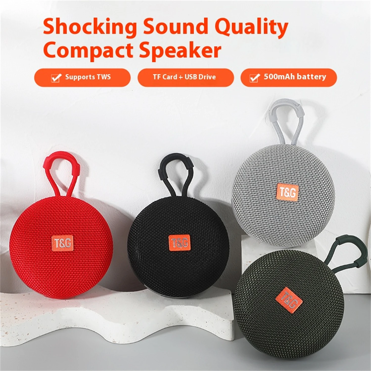 TG352 Bluetooth Speaker | 5W Power | Mini & Portable | High-Quality Sound | Multi-Color | EU Plug
TG352 Bluetooth Speaker | 5W Power | Mini & Portable | High-Quality Sound | Multi-Color | EU Plug