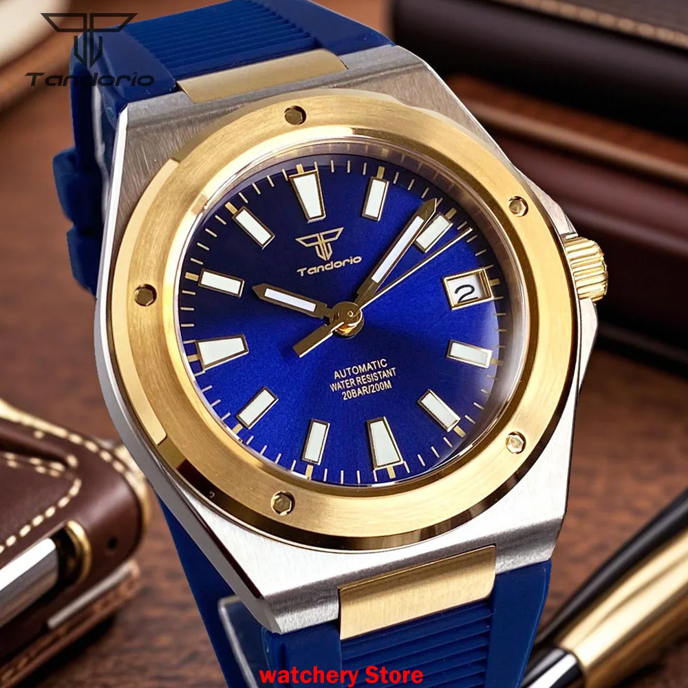 Tandorio New Two-tone Automatic Watches Male Mechanical Watch NH35 Movement Sapphire Glass 200m Waterproof Luminous Marks Dial
Tandorio New Two-tone Automatic Watches Male Mechanical Watch NH35 Movement Sapphire Glass 200m Waterproof Luminous Marks Dial