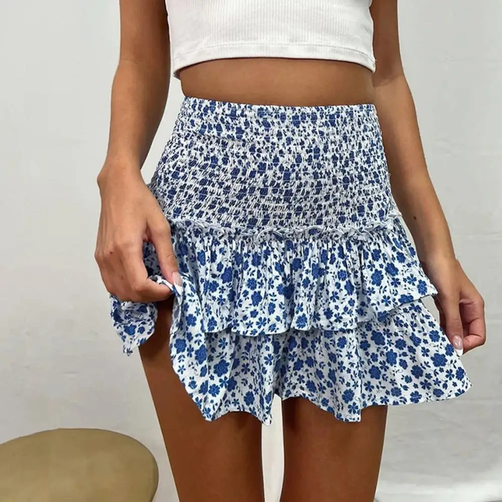 Summer Beach Bohemia Pleated Skirt Ruffles Floral Printed Mini Skirt Elegant Sweet High Waist A-Line Short Dress Female Clothes
Summer Beach Bohemia Pleated Skirt Ruffles Floral Printed Mini Skirt Elegant Sweet High Waist A-Line Short Dress Female Clothes