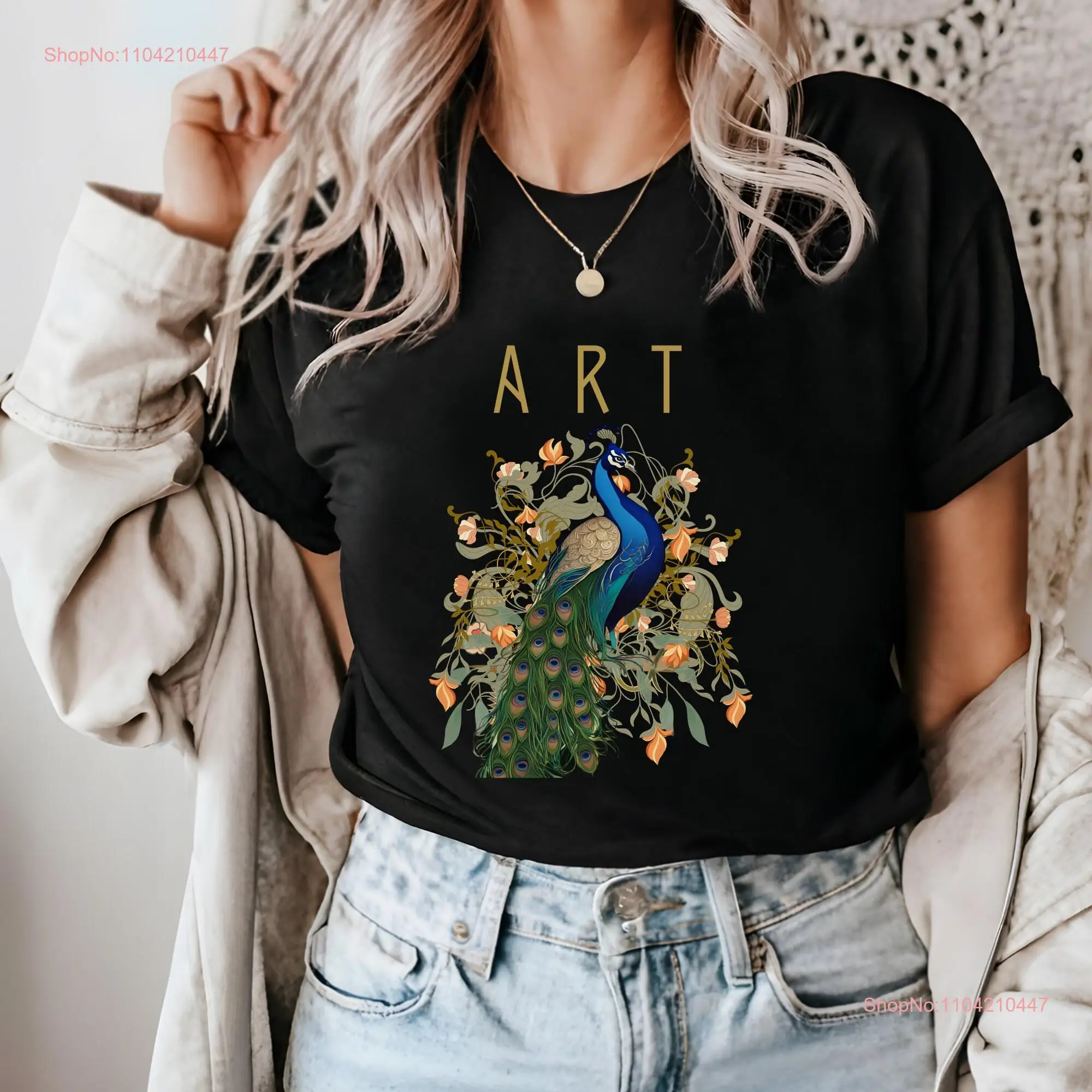 Футболка с павлином Art Nouveau Flower Teacher, винтажная женская эстетичная футболка с длинными или короткими рукавами
Футболка с павлином Art Nouveau Flower Teacher, винтажная женская эстетичная футболка с длинными или короткими рукавами