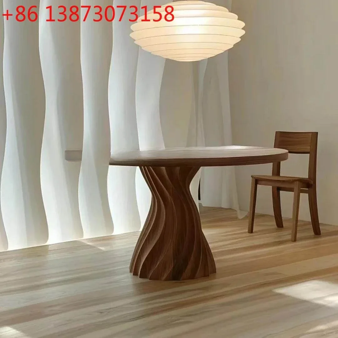 Medieval retro all-solid wood round designer creative small apartment round table
Medieval retro all-solid wood round designer creative small apartment round table