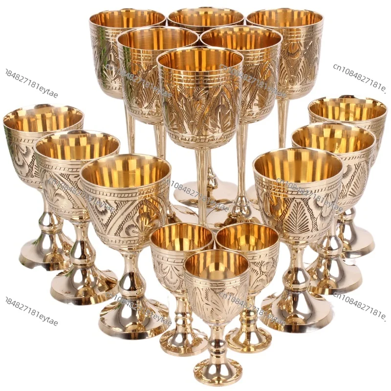 Pakistani Solid Brass Vintage Wine Cup Red Wine Glass Goblet Copper Barware
Pakistani Solid Brass Vintage Wine Cup Red Wine Glass Goblet Copper Barware