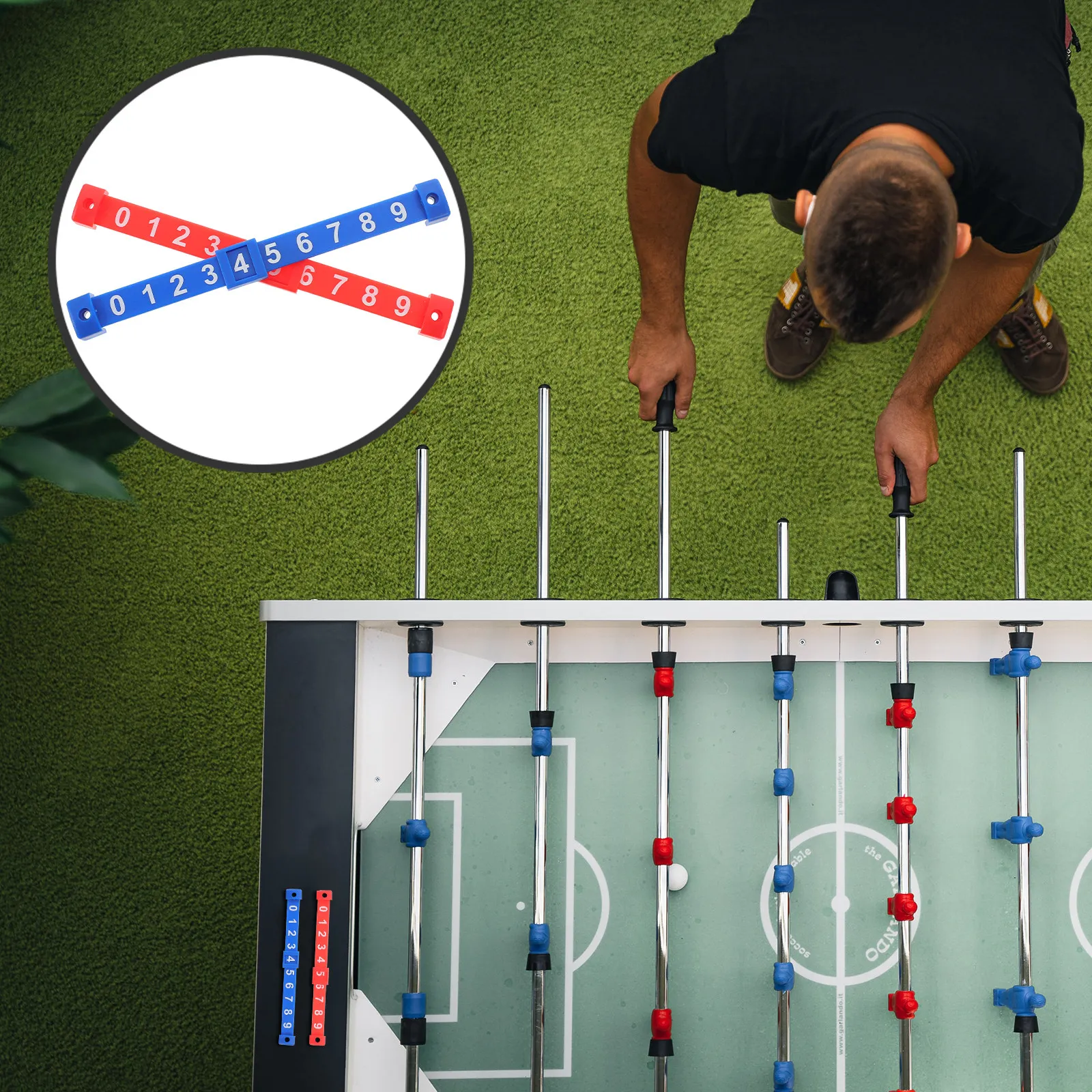 2Pcs Table Soccer Score Keepers Foosball Score Marker Bars Stable PP Material Easy-to-Read Numbers Compact Size Table Football
2Pcs Table Soccer Score Keepers Foosball Score Marker Bars Stable PP Material Easy-to-Read Numbers Compact Size Table Football