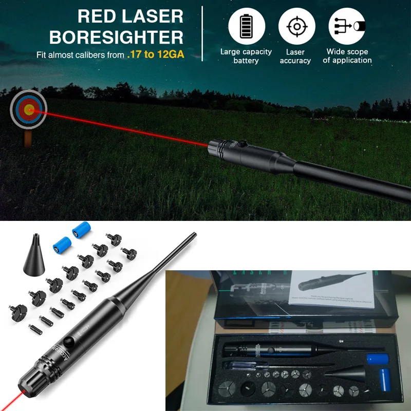 Набор для центровки ствола с 16 адаптерами и красным лазерным целеуказателем для ружей и пистолетов калибров от .17 до 12GA, тактический, для охоты и тренировок
Набор для центровки ствола с 16 адаптерами и красным лазерным целеуказателем для ружей и пистолетов калибров от .17 до 12GA, тактический, для охоты и тренировок