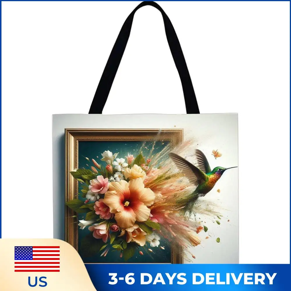 Набор из 4 льняных сумок-тоут с изображением птиц, вместительные женские сумки через плечо для шопинга
Набор из 4 льняных сумок-тоут с изображением птиц, вместительные женские сумки через плечо для шопинга