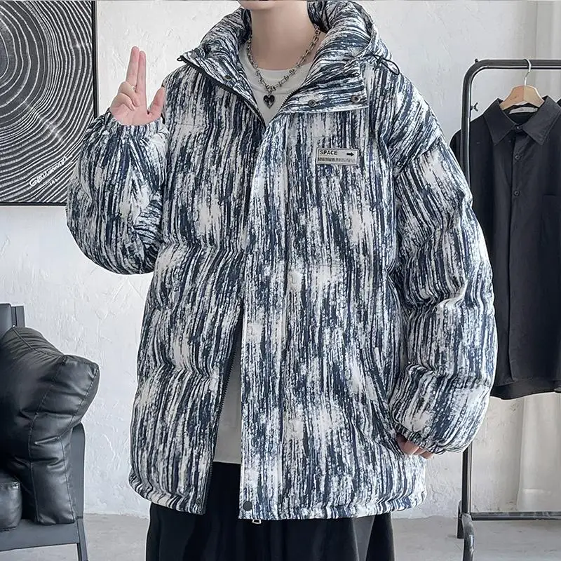 TOP Casual Men's 2023 Winter Tie Dyed Thick Warm Parkas Loose Hooded Cotton-Padded Jackets Outwear Oversized Windproof Down Coat
TOP Casual Men's 2023 Winter Tie Dyed Thick Warm Parkas Loose Hooded Cotton-Padded Jackets Outwear Oversized Windproof Down Coat