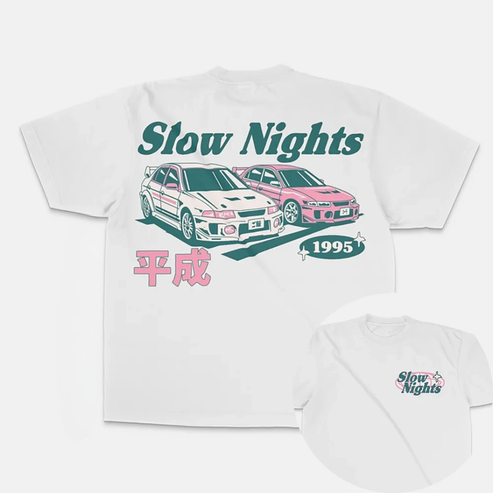 Summer Men Women Slow Nights T-Shirt Fashion Cotton Tops Tees Kids Vintage Car Graphic Clothing Daily Casual Stylish Streetwear
Summer Men Women Slow Nights T-Shirt Fashion Cotton Tops Tees Kids Vintage Car Graphic Clothing Daily Casual Stylish Streetwear