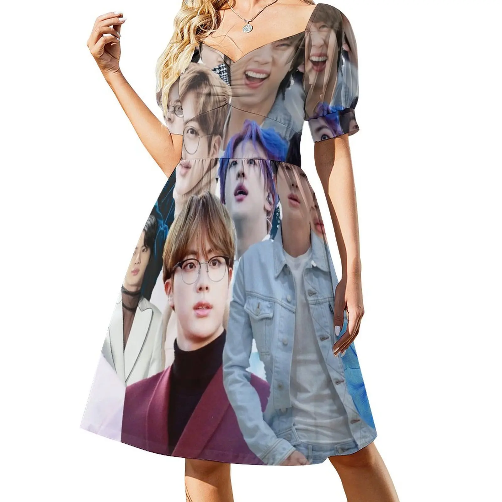 Kim Seokjin Photo Collage Short-Sleeved Dress dresses summer woman 2025 dresses for special events
Kim Seokjin Photo Collage Short-Sleeved Dress dresses summer woman 2025 dresses for special events