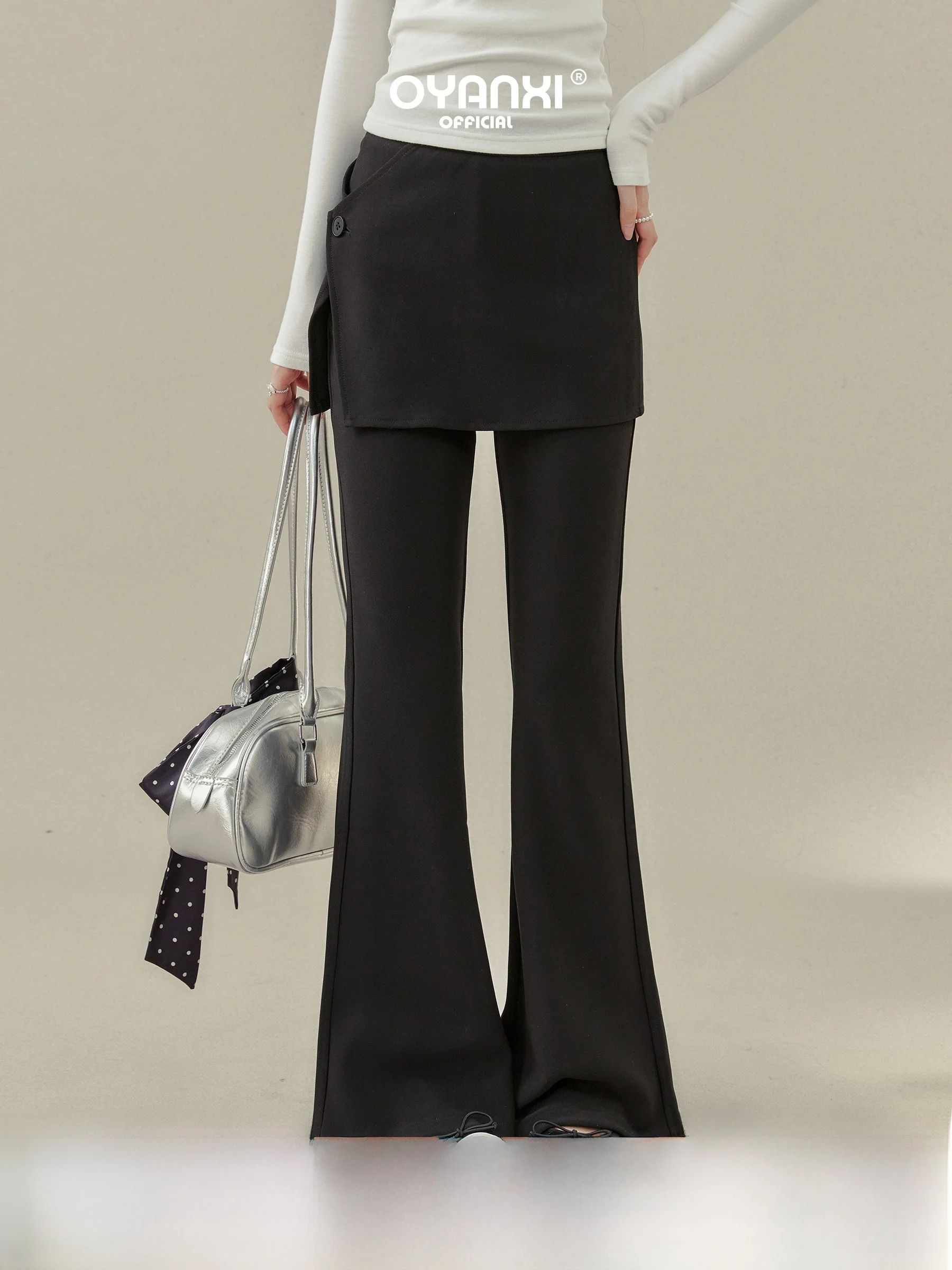 Elegant High Waist Slim Fit Casual Pants Women's High Waist Micro Flared Pants Spring Elastic Waist Shadow Effect Pants
Elegant High Waist Slim Fit Casual Pants Women's High Waist Micro Flared Pants Spring Elastic Waist Shadow Effect Pants