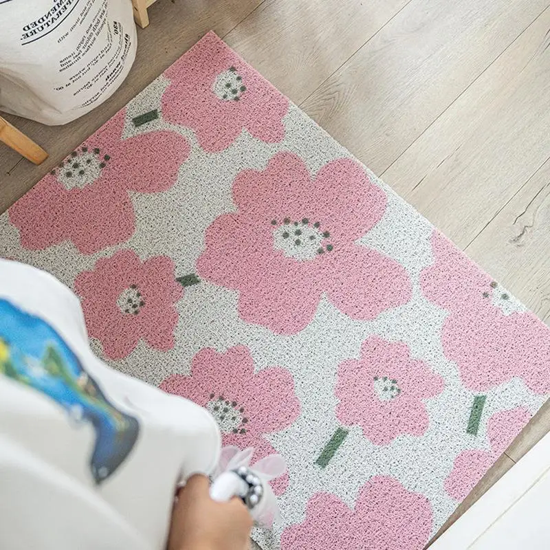 Modern Minimalist Small Flower Door Mat PVC Anti-Slip Home Entrance Floor Rug Sand And Dust Scraper Rectangular Plant Pattern
Modern Minimalist Small Flower Door Mat PVC Anti-Slip Home Entrance Floor Rug Sand And Dust Scraper Rectangular Plant Pattern