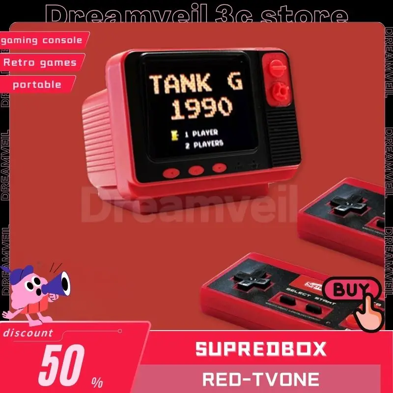 Supredbox Red-Tvone Mini Tv Retro Games Portable Wireless Handheld Game Player Rechargeable With Handle Gifts For children gifts
Supredbox Red-Tvone Mini Tv Retro Games Portable Wireless Handheld Game Player Rechargeable With Handle Gifts For children gifts