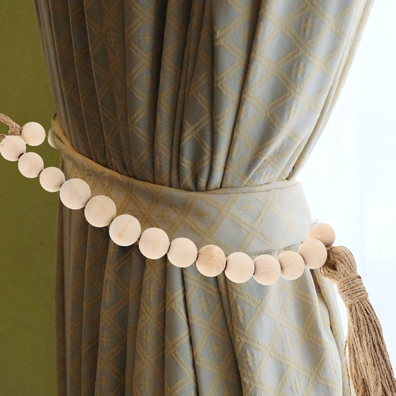 2Pcs Wood Bead Curtain Tiebacks Hand Knitting Curtain Rope Drapery Holdback Decorative Window Accessories Drapery Tieback
2Pcs Wood Bead Curtain Tiebacks Hand Knitting Curtain Rope Drapery Holdback Decorative Window Accessories Drapery Tieback
