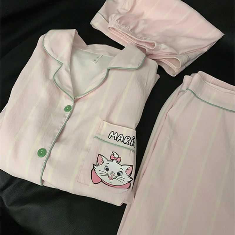 Cool Cartoon Pajamas Couple Summer ort Sve Tee-piece Set Loose Fit Pure Cotton Large Size Men's Women's Home Clothes
Cool Cartoon Pajamas Couple Summer ort Sve Tee-piece Set Loose Fit Pure Cotton Large Size Men's Women's Home Clothes