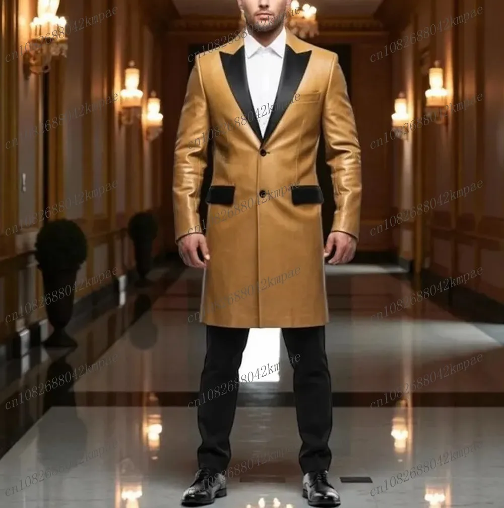 Champagne And Black Satin Long Men Suit Formal Groom Groomsman Wedding Party Prom Male Business Tuxedos 2 Piece Set Blazer Pants
Champagne And Black Satin Long Men Suit Formal Groom Groomsman Wedding Party Prom Male Business Tuxedos 2 Piece Set Blazer Pants